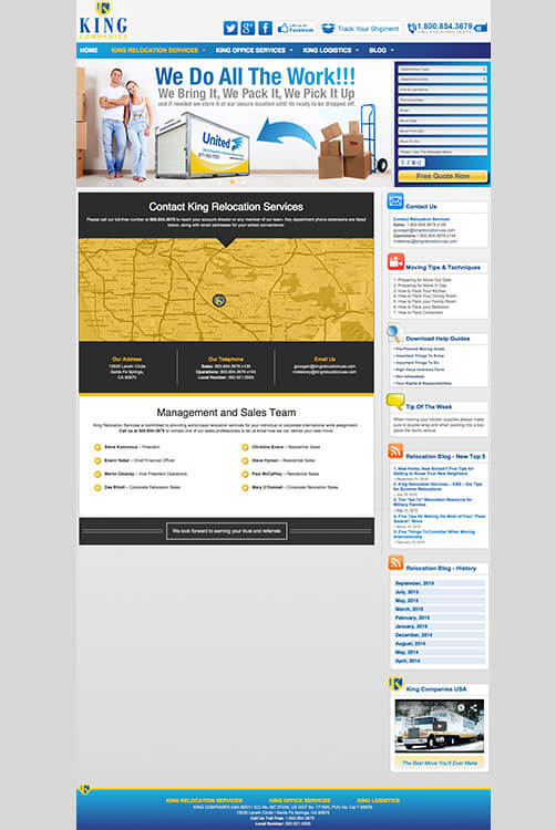 Website Development - Screenshot KingCompaniesUsa