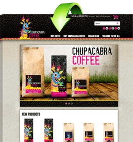Website Development - Chupacabra Coffee